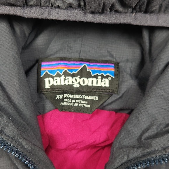 Patagonia Jacket Womens XS Extra Small Nano Air Hoody Black Puffer Hooded - Picture 4 of 16